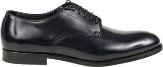 Doucal's Schoenen, Heren, Blauw, 44 EU, Geborstelde derby veterschoenen