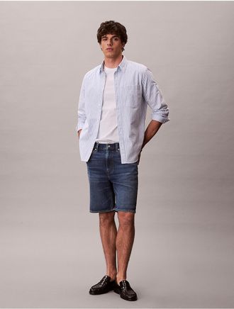 Calvin Klein Jeans Calvin Klein Mens Slim Denim Shorts - Dark Blue - 29