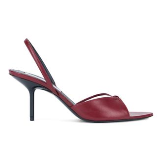 Victoria Beckham High Heel Sandals, female, Red, Size: 11 US Slingback Sandals with Heel