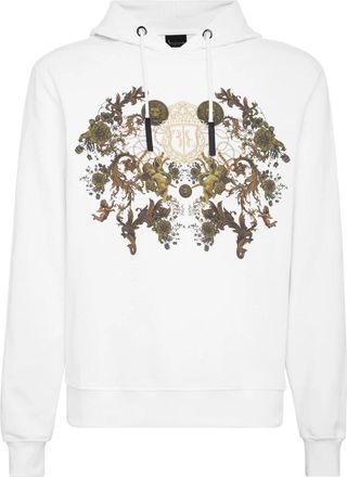 Billionaire Boys Club Hoodie Sweatshirt Crest - Heren - Hoodies - Wit - 2XL - Katoen - Hoodies & sweatvesten