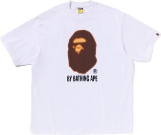 A Bathing Ape Blur By Bathing Ape Relaxed Fit T-Shirt White 1L30-110-343-WHT