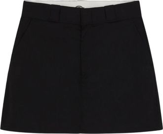 Dickies Mini Werkrok - Dames - Korte rokken - Zwart - W26 - Katoen - Rokken