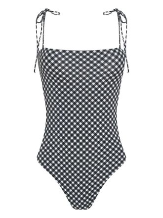 Lygia & Nanny Costume intero Winona a quadretti - Nero