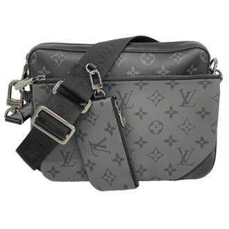 Louis Vuitton Black Gray Shoulder Bag (Pre-Owned)