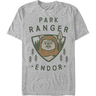 Star Wars Mens Star Wars Park Ranger Endor Ewok Badge Graphic T-Shirt in Athletic Heather at Nordstrom, Size Xxx-Large