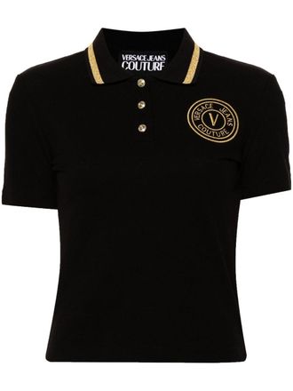 Versace Jeans Couture Polo V-Emblem - Nero