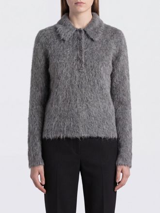 Chlo&eacute; Polo a maniche lunghe in misto lana e mohair con colletto classico