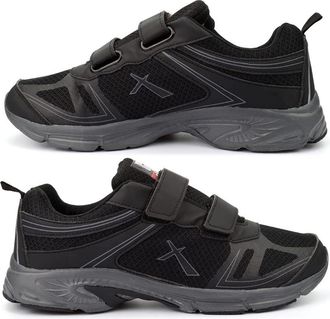 Generic Mens Trainers Lightweight Trainers Memory Foam Trainers Mens Shoes Size 13 Trainers Size 14 Trainers Size 13 Shoes Size 14 Shoes Touch Fastening Black
