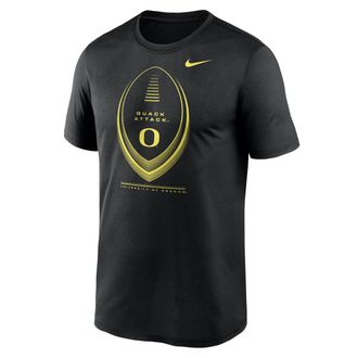 Nike Oregon Primetime Football Icon Legend Nike Mens Dri-FIT College T-Shirt in Black | NKGK00AUON-3BJ