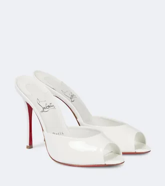 Christian Louboutin Bridal Me Dolly patent leather mules