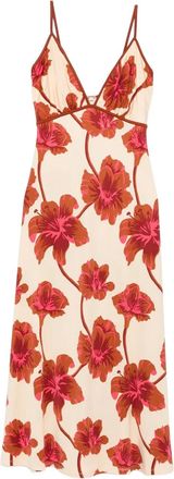 Johanna Ortiz Abito midi Sendero de Astromelias - Toni neutri