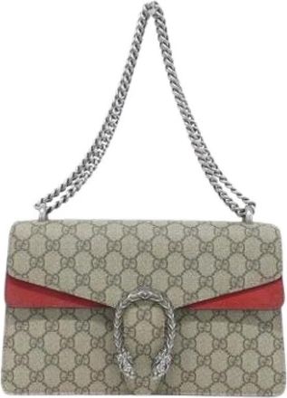 Gucci Pre-owned Cross Body Bags, female, Beige, Size: ONE SIZE Pre-owned Vintage Shoulder Bag