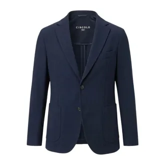 Circolo 1901 Light Jersey Jacket - male - Circolo 1901 - Blazers - Blue - 2XL - Suits