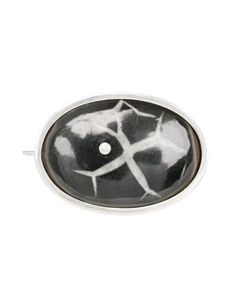 CC-Steding graphic-print pins - Silver