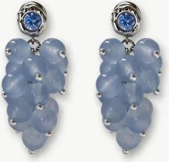 Classicharms Isla Cascade Cluster Aquamarine Bead Drop Earrings in Auqamarine at Nordstrom
