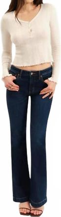 Daze Heartbreaker Mid Rise Flare Jeans In Hit Maker
