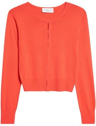 Brandon Maxwell The Ellery Shrunken Cardigan in Red at Nordstrom, Size Medium