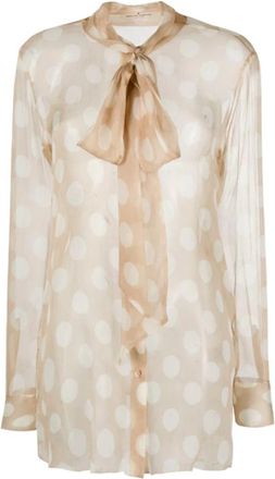Ermanno Scervino Shirts - Dames - Blouses - Beige - M - Overhemden