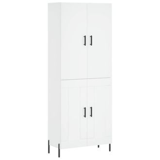 Berkfield Home Highboard White 69.5x34x180 cm Engineered Wood