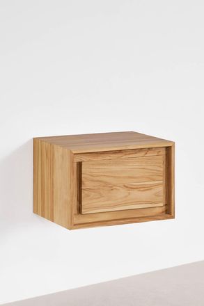 Sklum Conjunto De Mueble De Ba&ntilde;o Suspendido 60x45 Cm En Madera De Teca Jabari Sklum