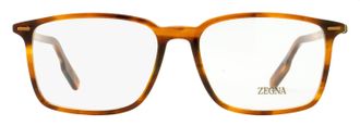 Ermenegildo Zegna EZ5257-H High Bridge Rectangle Eyeglasses - Brown