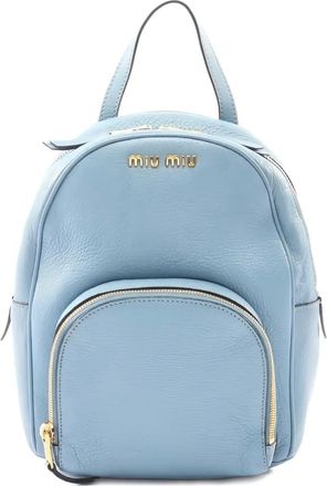 Miu Miu Zaino Madras anni 2000 - Blu