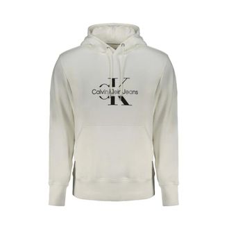 Calvin Klein Heren, Sweatshirts & Hoodies, Wit, Maat: XL Katoen
