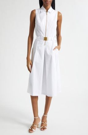 L'agence Kylo Belted Shirtdress in White at Nordstrom, Size 2