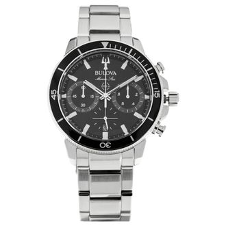 Bulova Marine Star Chronograph Horloge - Dames - Horloges - Zwart - ONE Size - Accessoires