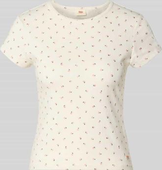 Levi's Regular Fit T-Shirt aus Baumwoll-Mix Modell DRY GOODS TEE in Ecru, Gr&ouml;&szlig;e XS