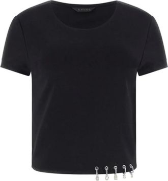 Guess T-shirt Elisabette - Dames - T-shirts - Zwart - M - Tops