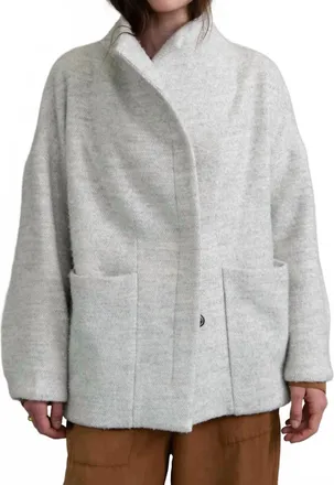 Humanoid Talus Sweater Jacket In Marble