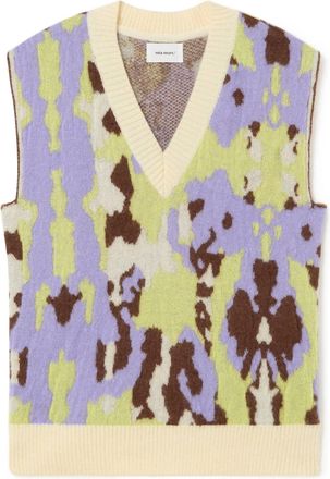 Sita Murt/ Long Vest In Green/purple