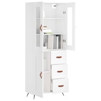 Berkfield Home Highboard White 69.5x34x180 cm Engineered Wood
