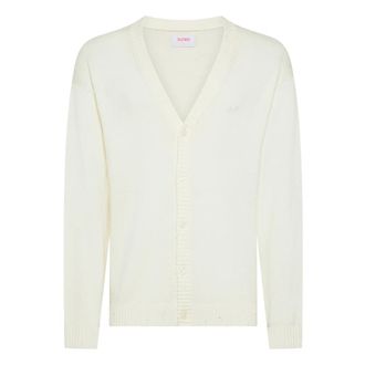 Sun 68 Truien & Vesten, Heren, Wit, M, PAN Cardigan vintage broken l/s