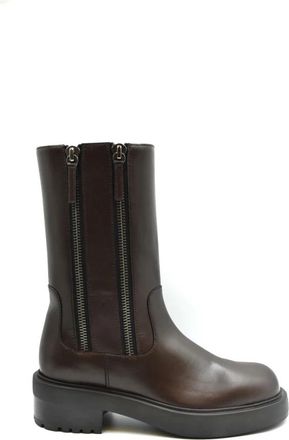 Giuseppe Zanotti Dames Schoenen Enkelboots Multicolor Aw 24 - Dames - Hoge Laarzen - Bruin - 37 EU - Leer - Schoenen