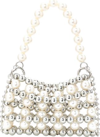 Mymo Handtas Dames wol wit melange