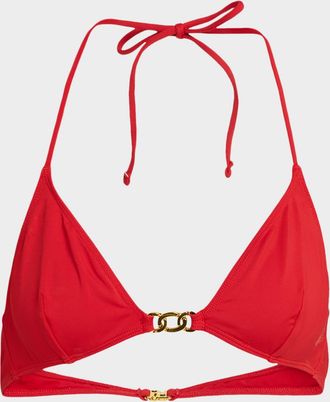 Nili Lotan Chain Triangle Two-Piece Swimsuit