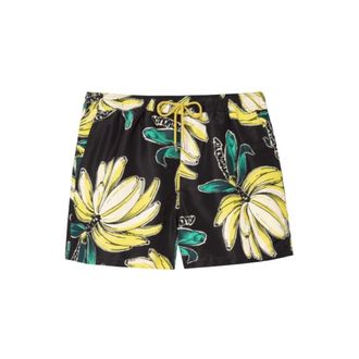 Paul Smith Banana Print Swim Shorts - male - Paul Smith - Beachwear - Black - L - Swimwear