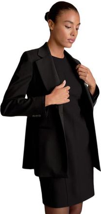 M.M.LaFleur Moreland Travel Blazer in Cool Charcoal at Nordstrom, Size 18