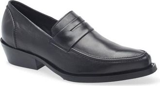 Our Legacy Cypher Penny Loafer in Sombre Satin Bovine at Nordstrom, Size 10Us