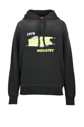 Diesel Womens Cropped Sweatshirt - Black