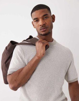 Boss Orange by Hugo Boss Hugo Boss - Maglia a maniche corte vestibilit&agrave; classica grigia-Grigio