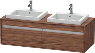 Duravit Mueble Bajo Lavabo Ketho 550x1400x426mm Nogal Oscuro