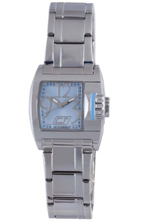 Chronotech Womens Blue Watch - Silver - One Size