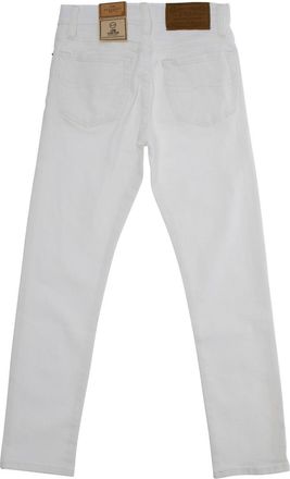 Polo Ralph Lauren Boys White Jeans With Logo Patch Cotton