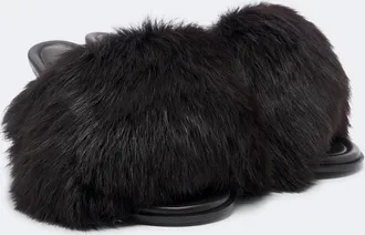 Bottega Veneta Cherry shearling mules