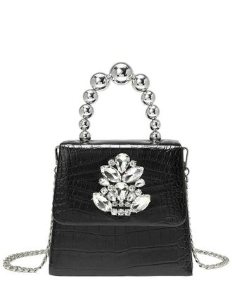 Tiffany & Fred Embossed Leather Mini Top Handle Bag