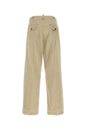Dsquared2 Mens Beige Cotton Pant Deserttan Exterior: Jean