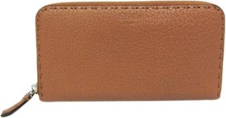 Fendi Pre-owned Wallets, female, Brown, Size: ONE SIZE Pre-owned Leather Wallet